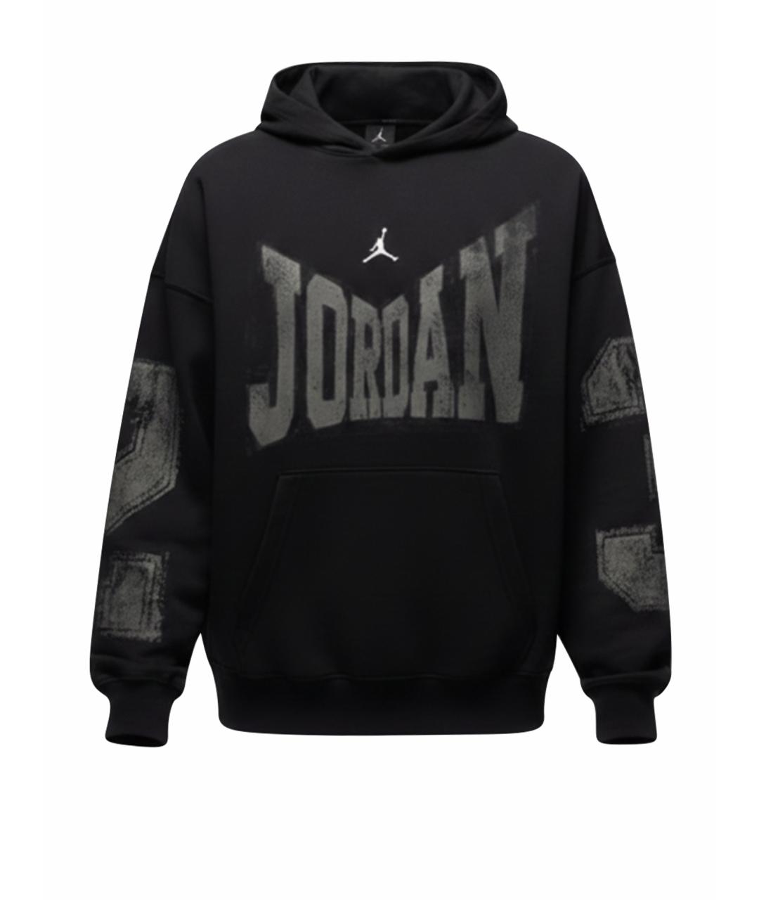 JORDAN Черный хлопковый спортивный костюм, фото 1