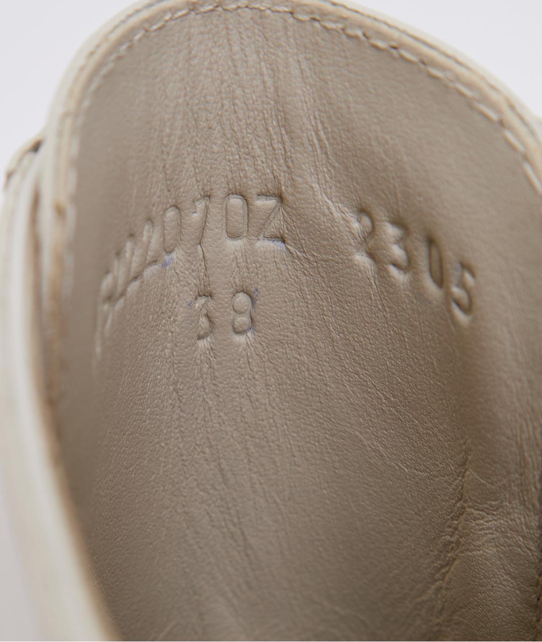 HERMES Белые кожаные ботинки, фото 3