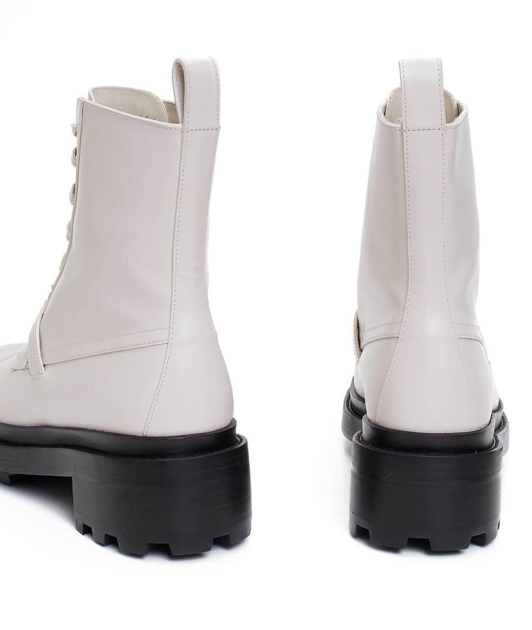 HERMES Белые кожаные ботинки, фото 2