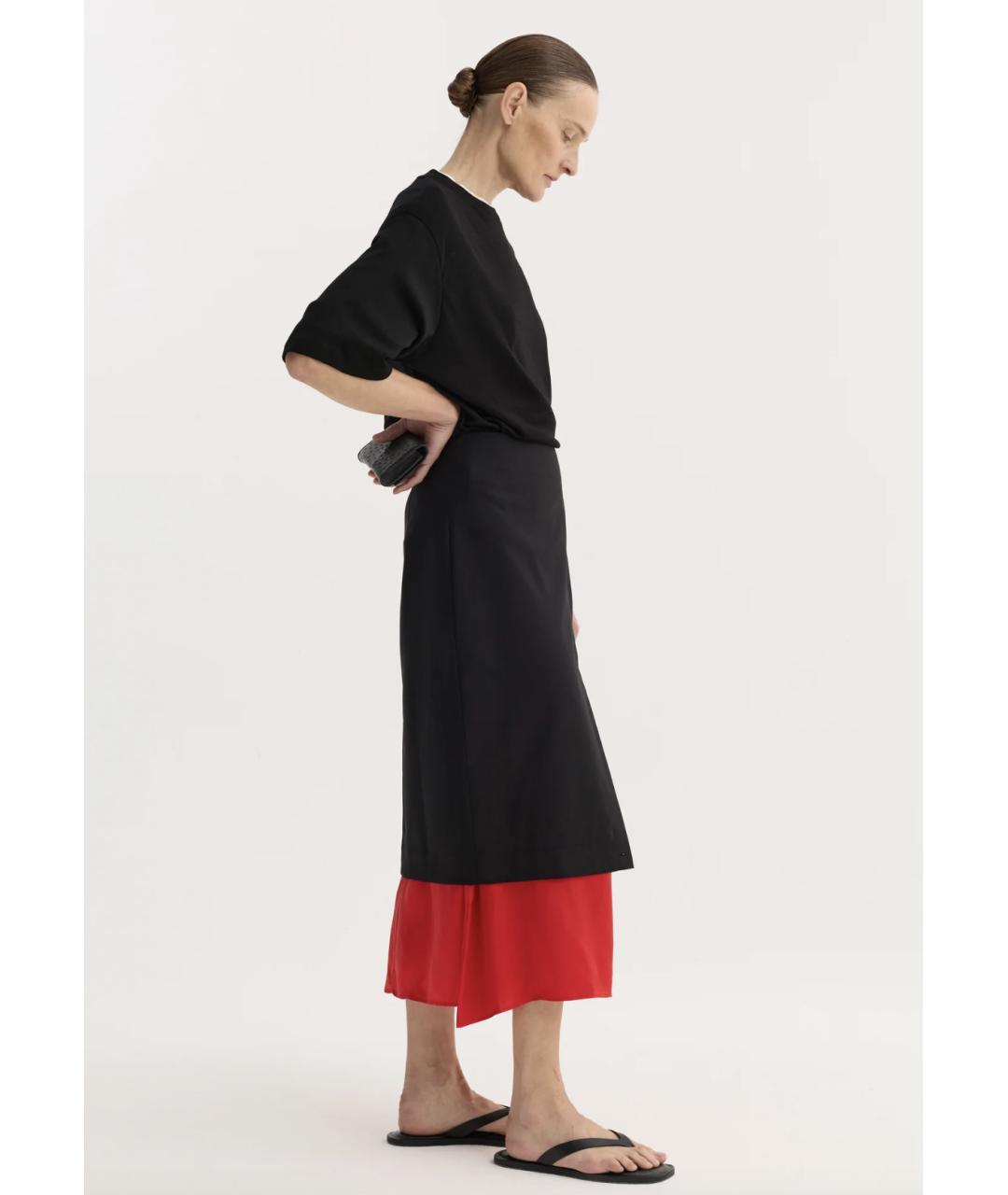 ROHE Черная шерстяная футболка, фото 3