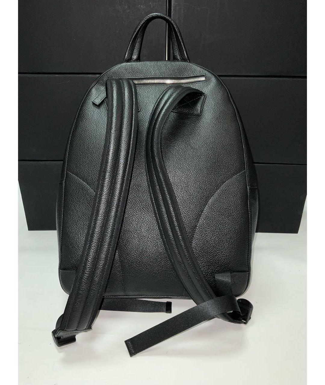 MONTBLANC Черный кожаный рюкзак, фото 2