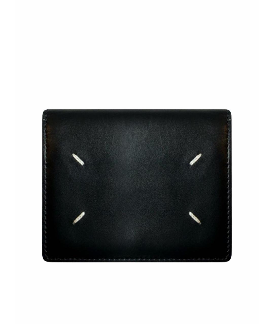 MAISON MARGIELA Черный кожаный кошелек, фото 1