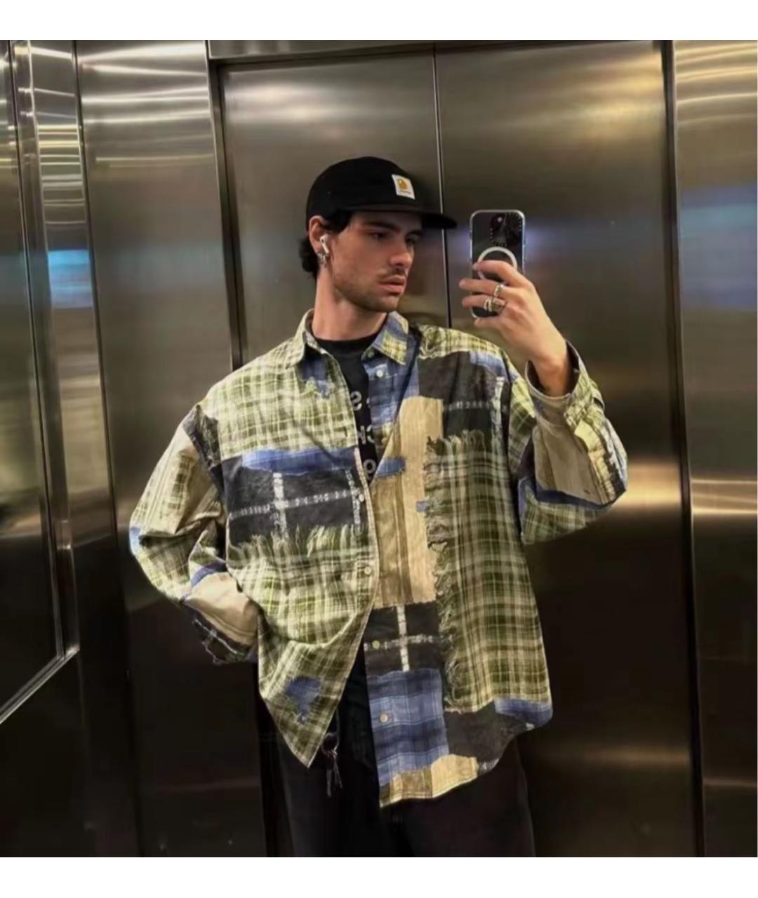 ACNE STUDIOS Зеленая рубашка, фото 4