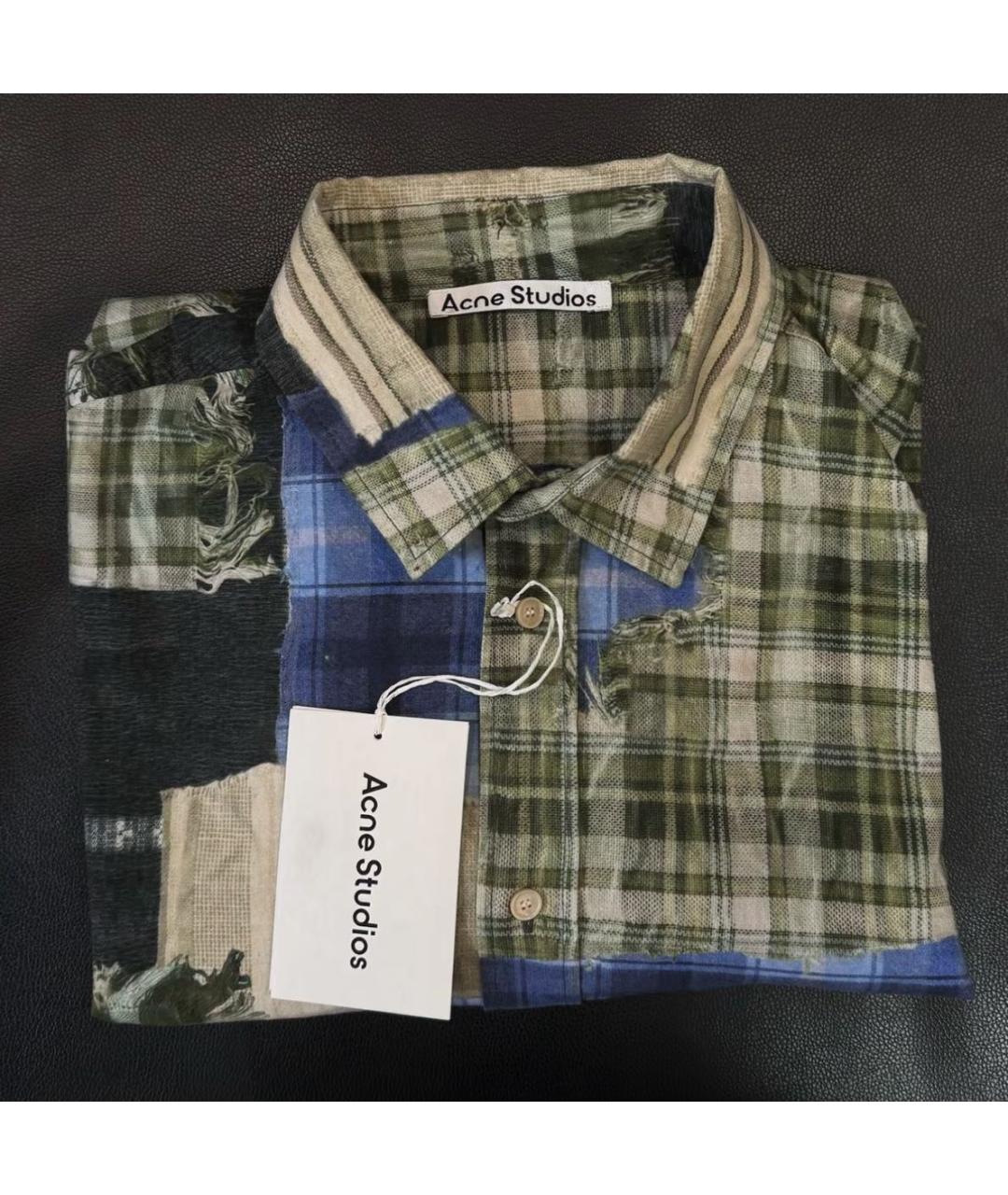 ACNE STUDIOS Зеленая рубашка, фото 6
