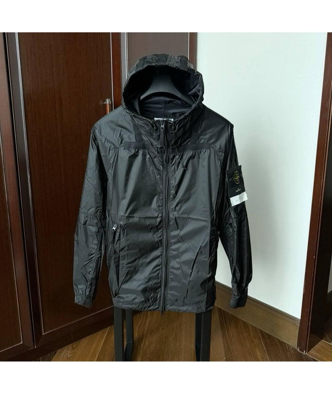 STONE ISLAND Черная полиамидовая куртка, фото 6