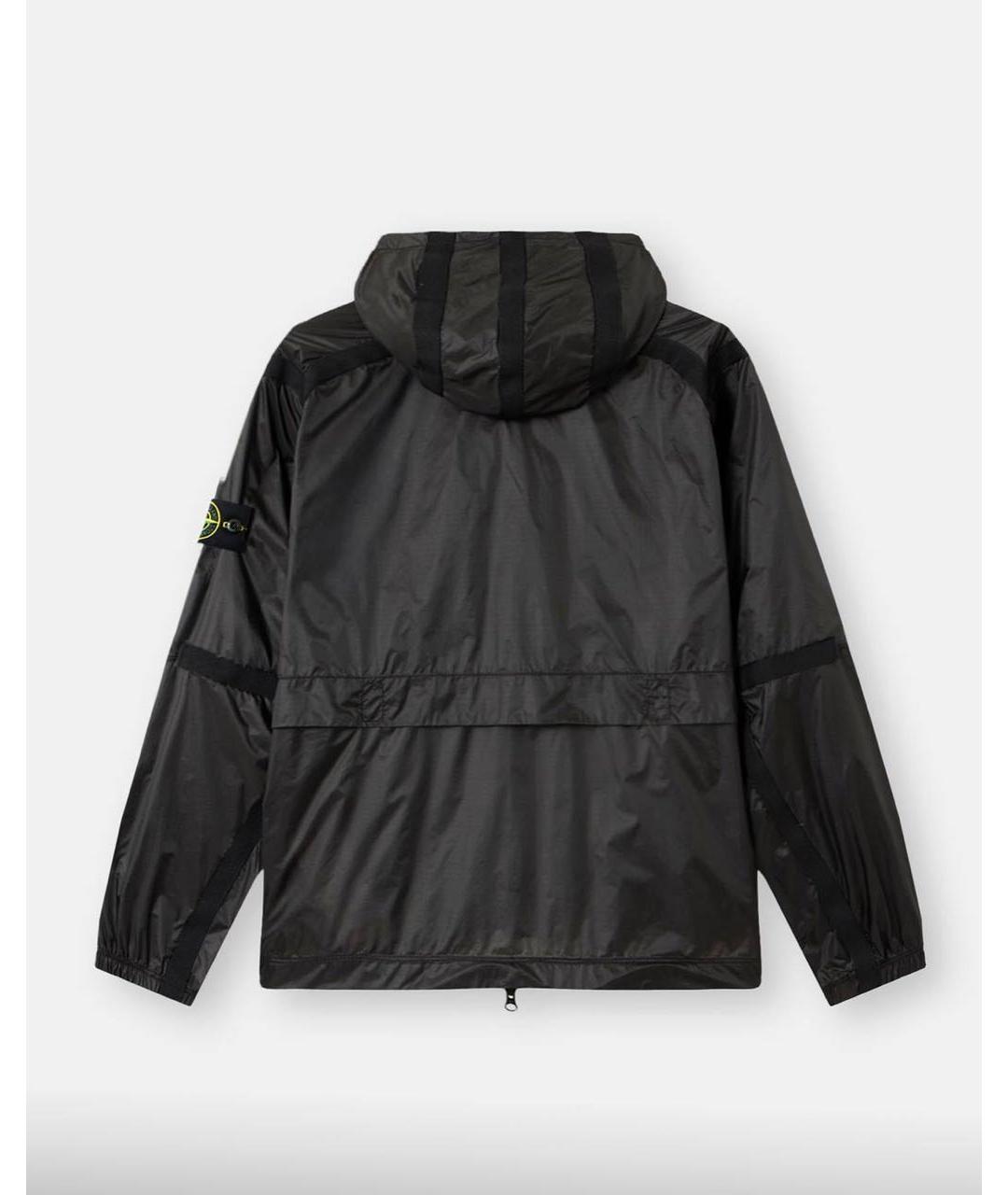 STONE ISLAND Черная полиамидовая куртка, фото 2