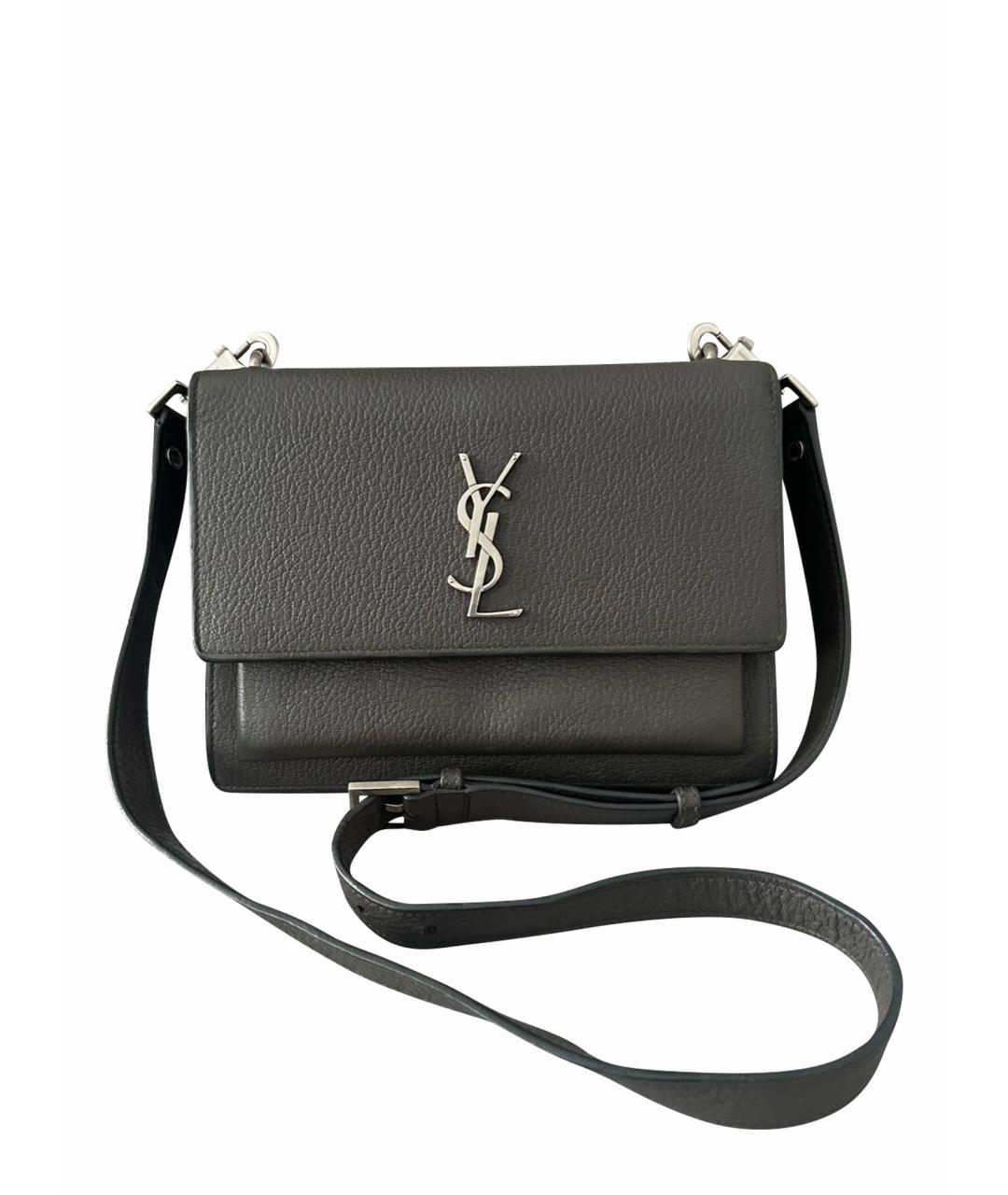 SAINT LAURENT Кожаная сумка через плечо, фото 9