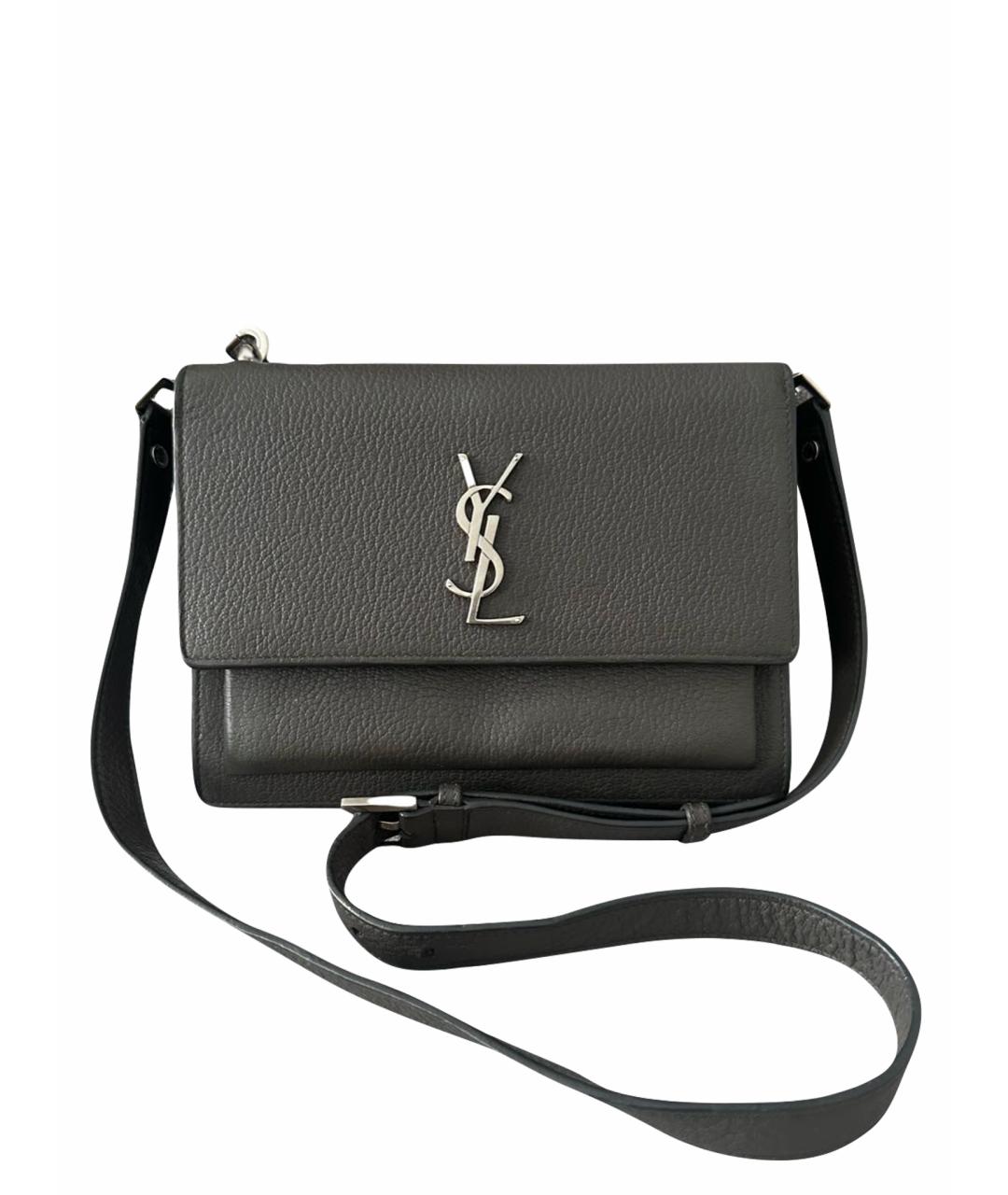 SAINT LAURENT Кожаная сумка через плечо, фото 1