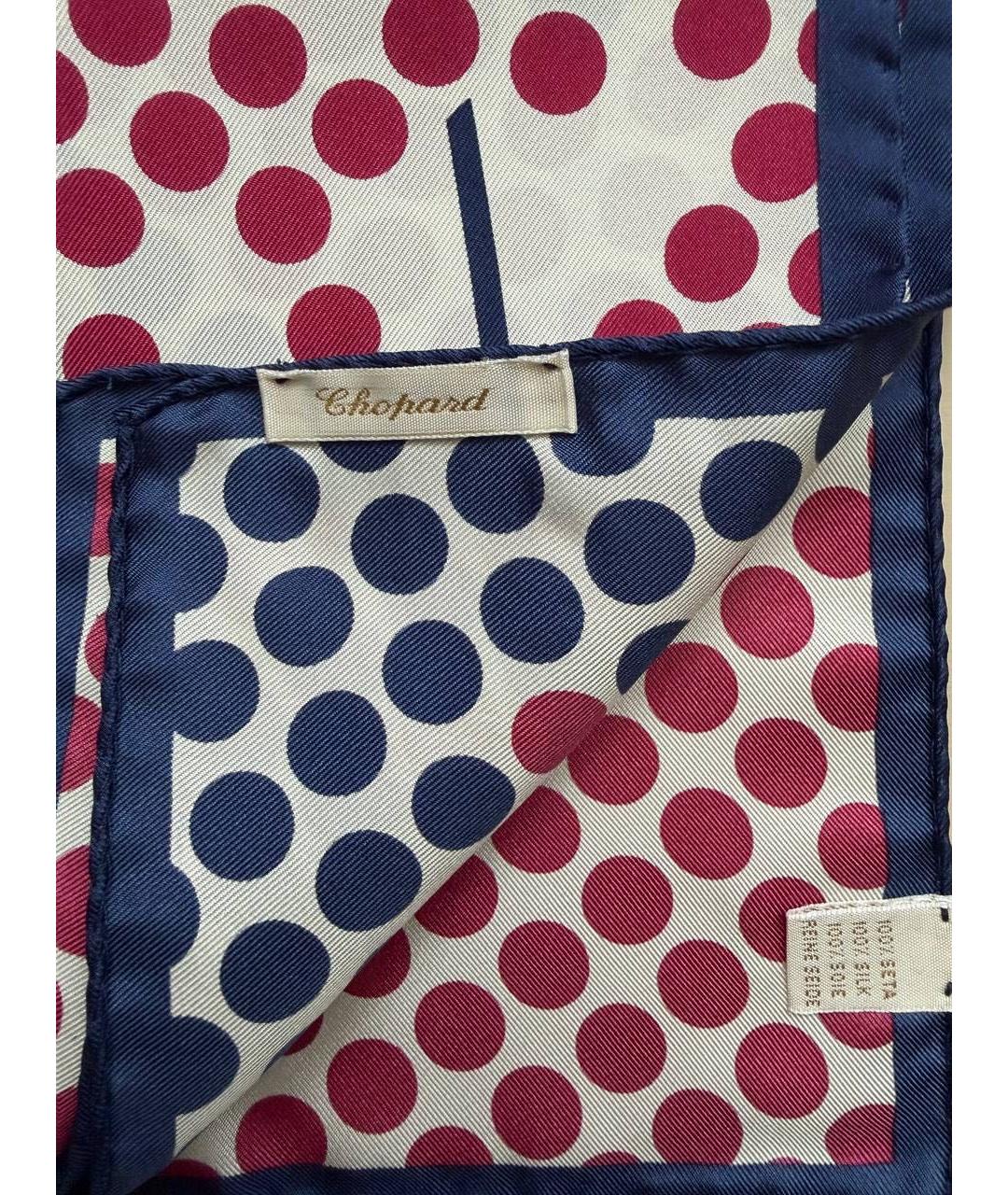 CHOPARD Белый шелковый платок, фото 2