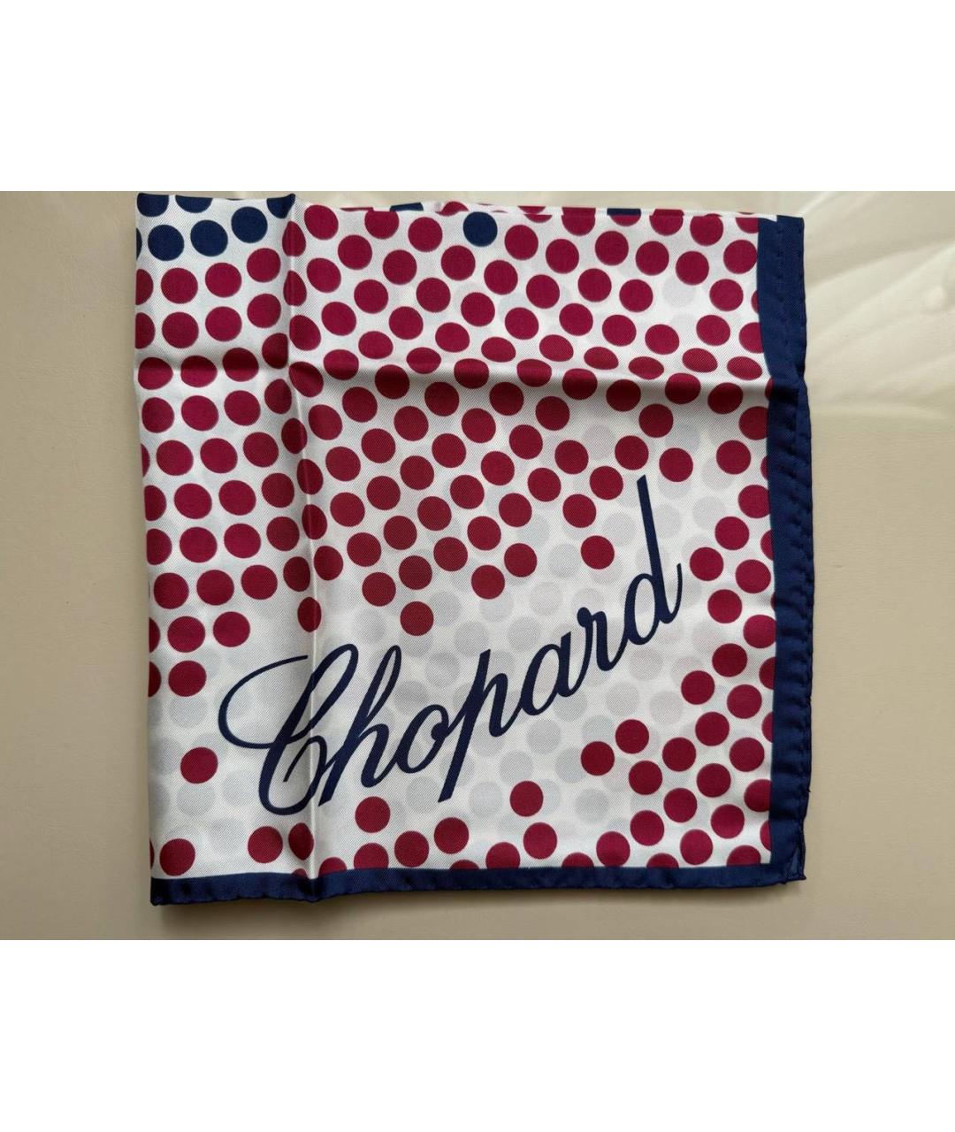 CHOPARD Белый шелковый платок, фото 3