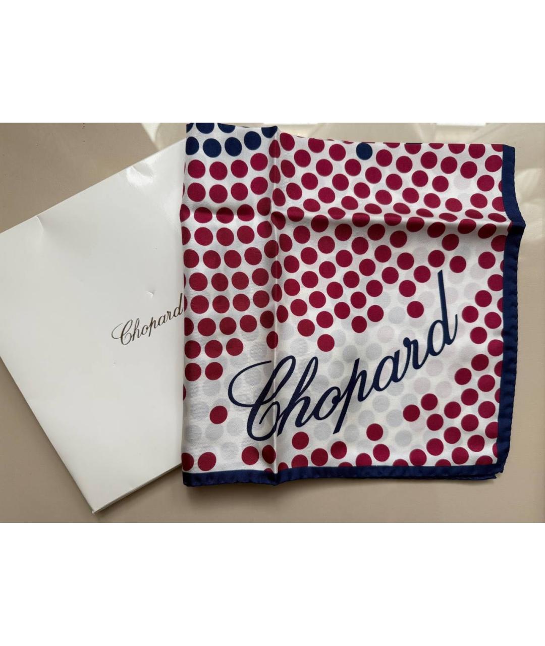 CHOPARD Белый шелковый платок, фото 4