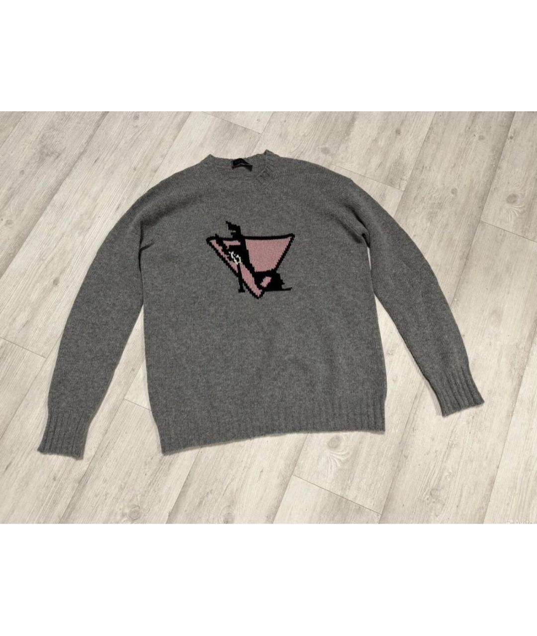 PRADA Серый джемпер / свитер, фото 5