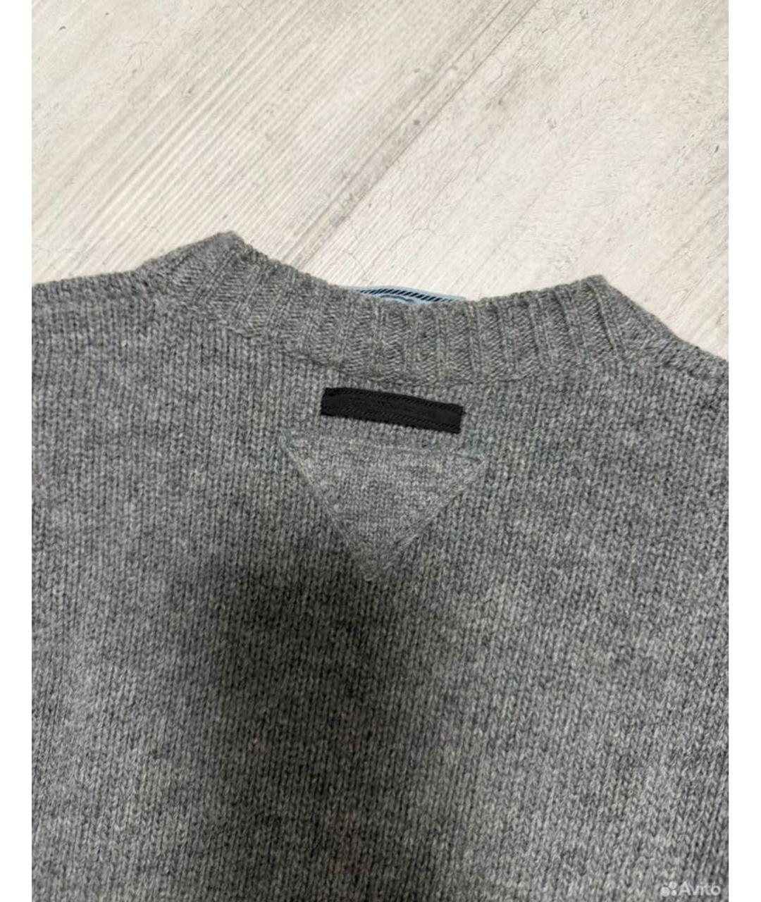 PRADA Серый джемпер / свитер, фото 3