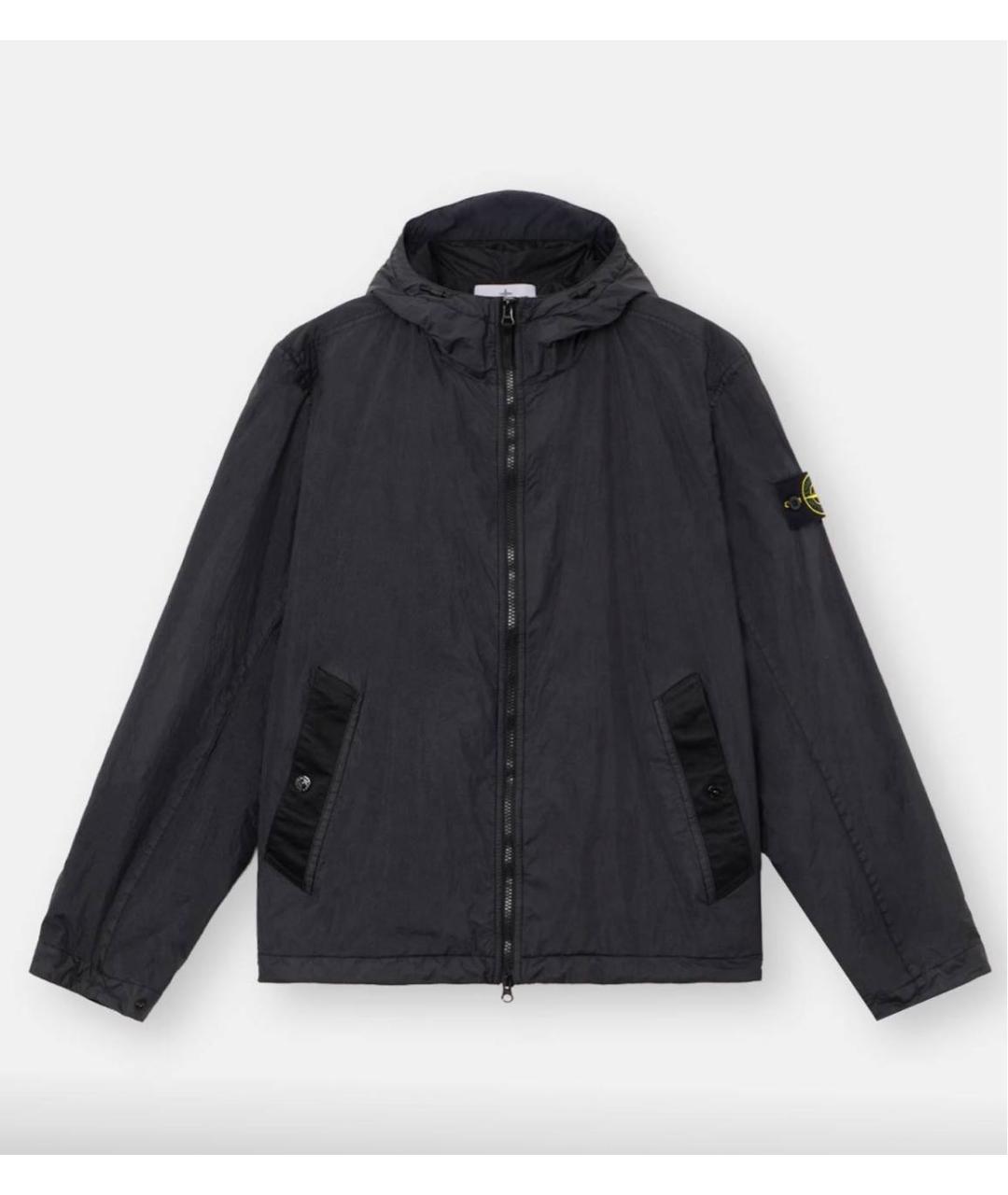 STONE ISLAND Черная полиамидовая куртка, фото 7