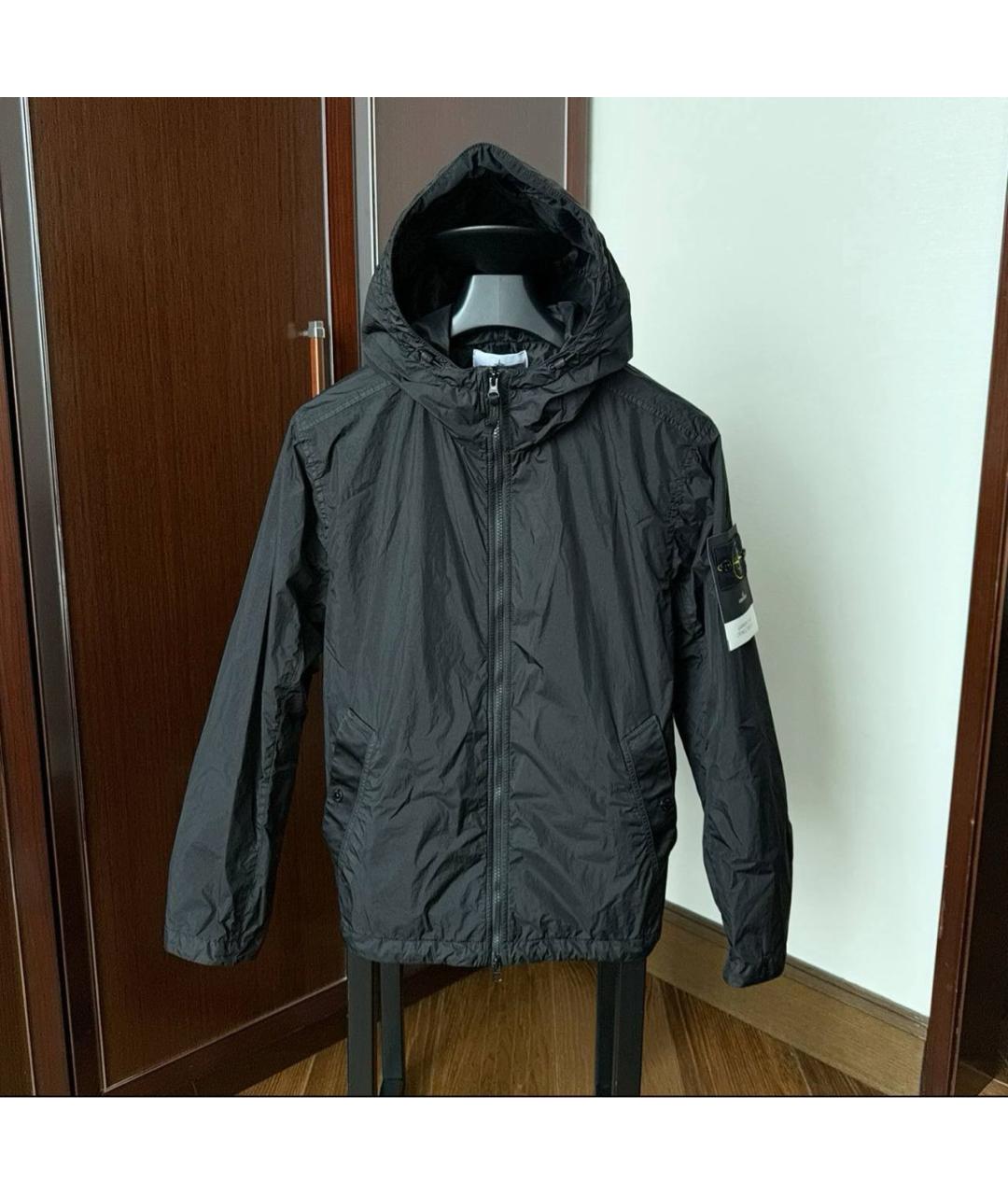 STONE ISLAND Черная полиамидовая куртка, фото 6