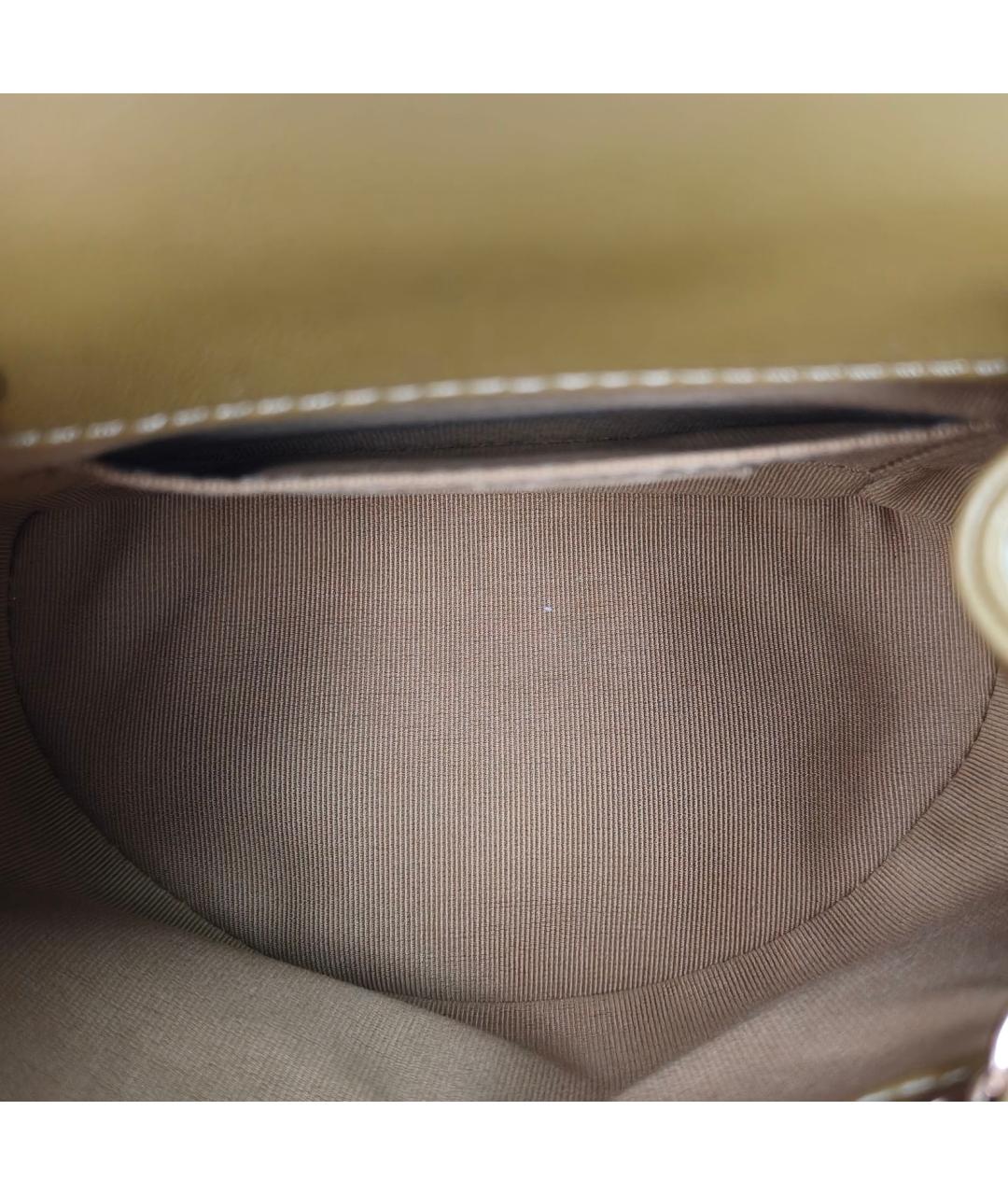 CHANEL Хаки кожаный рюкзак, фото 7