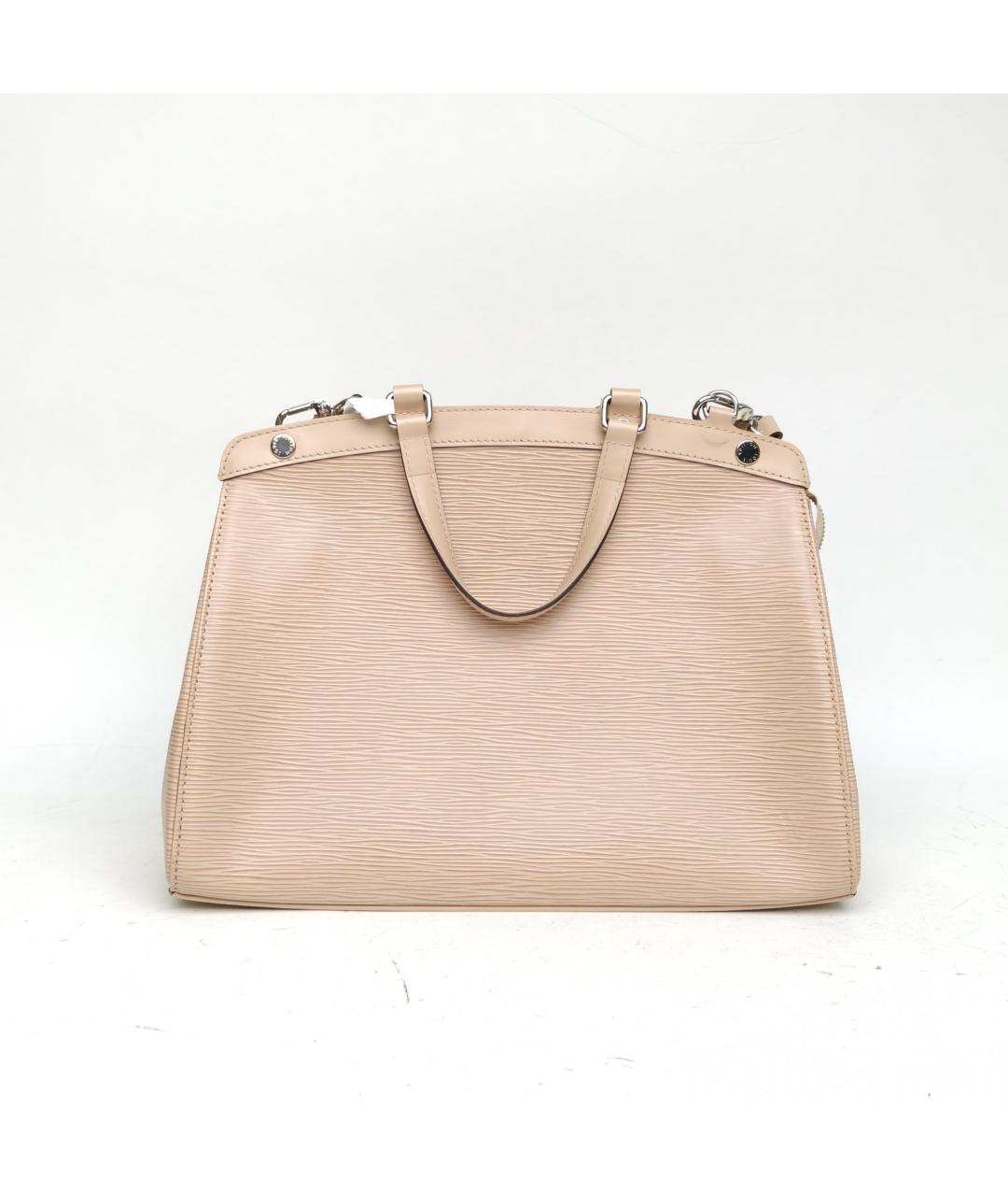 LOUIS VUITTON Бежевая кожаная сумка тоут, фото 4