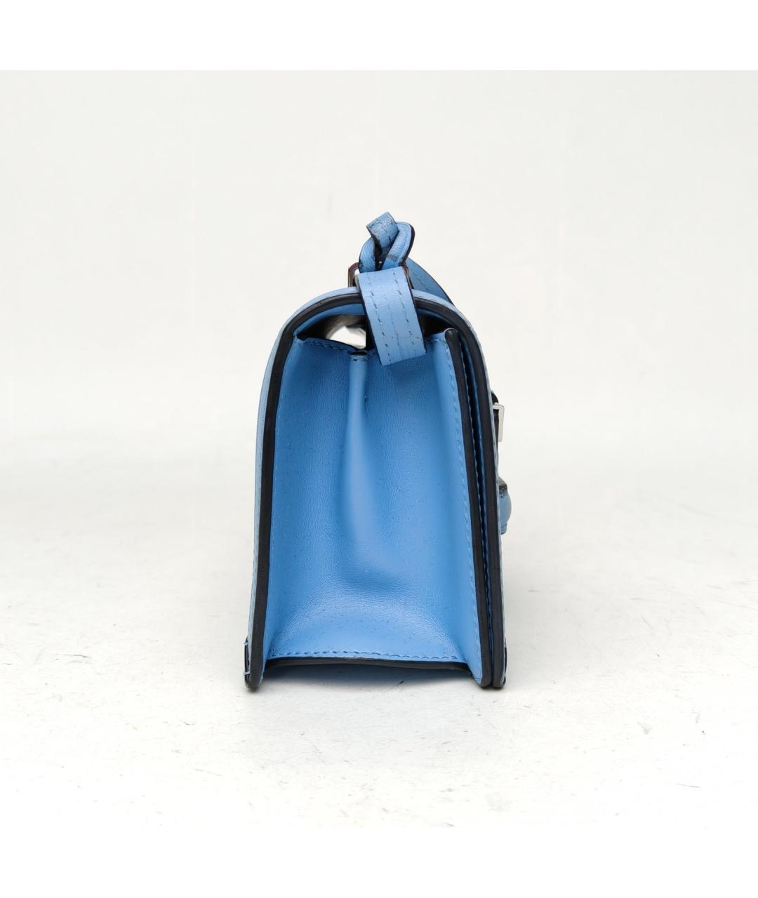 LOEWE Синяя кожаная сумка через плечо, фото 5