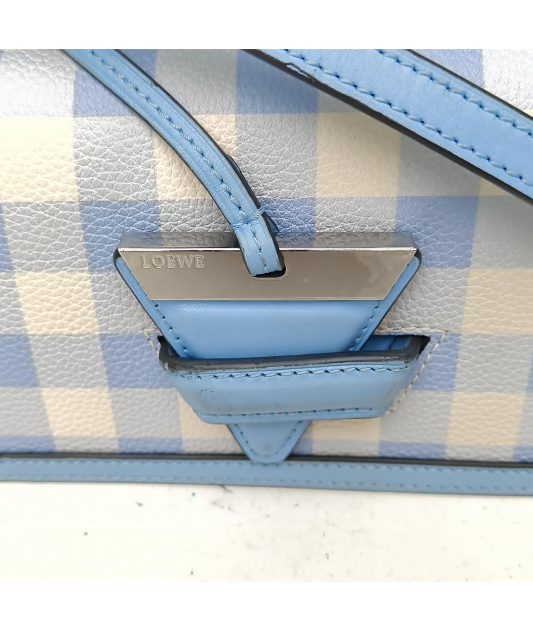 LOEWE Синяя кожаная сумка через плечо, фото 7