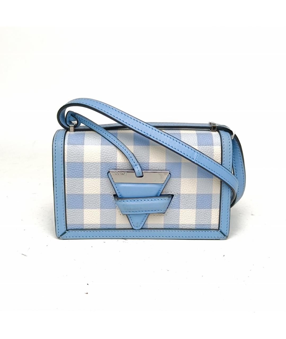 LOEWE Синяя кожаная сумка через плечо, фото 2