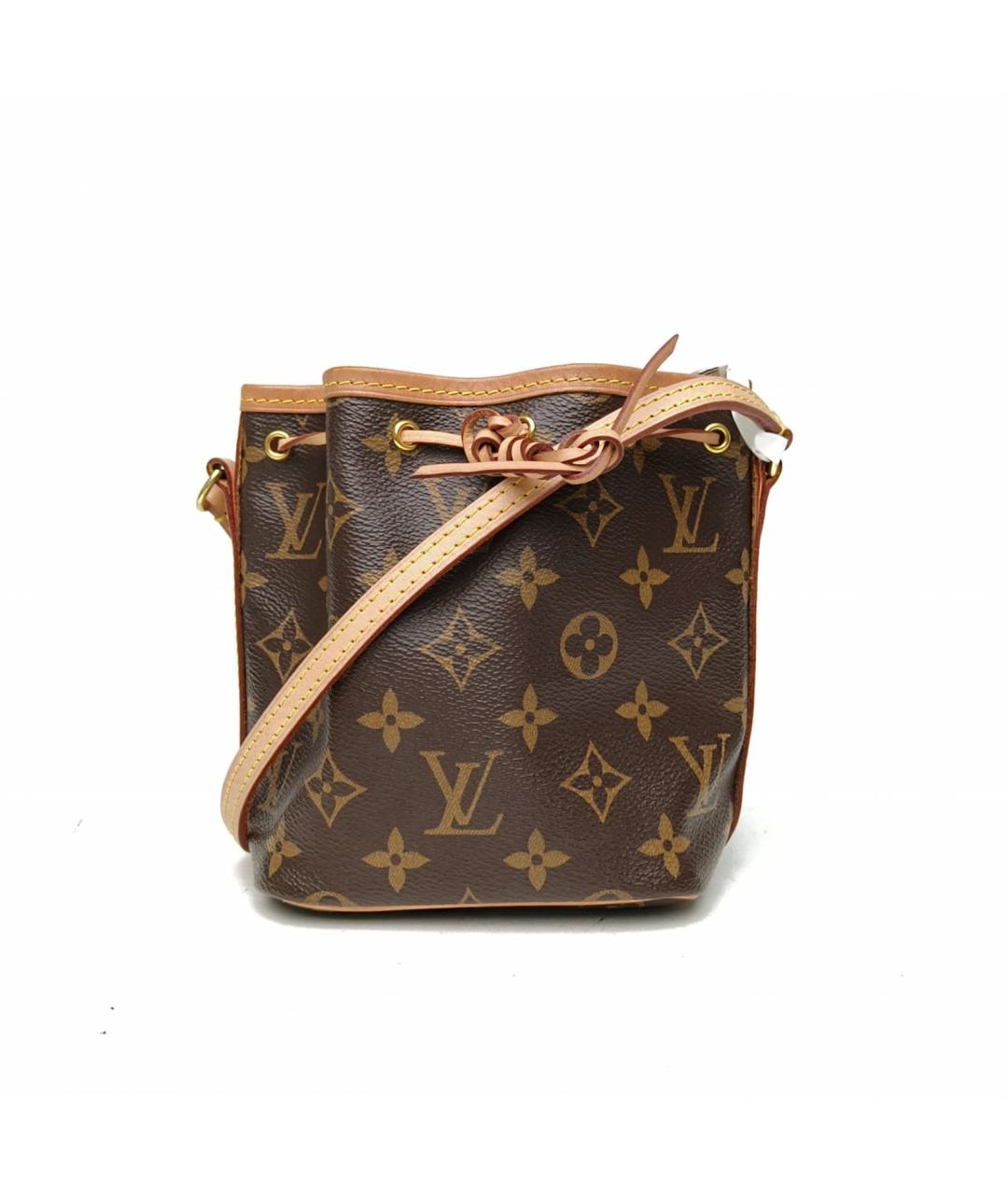 LOUIS VUITTON Коричневая кожаная сумка через плечо, фото 2