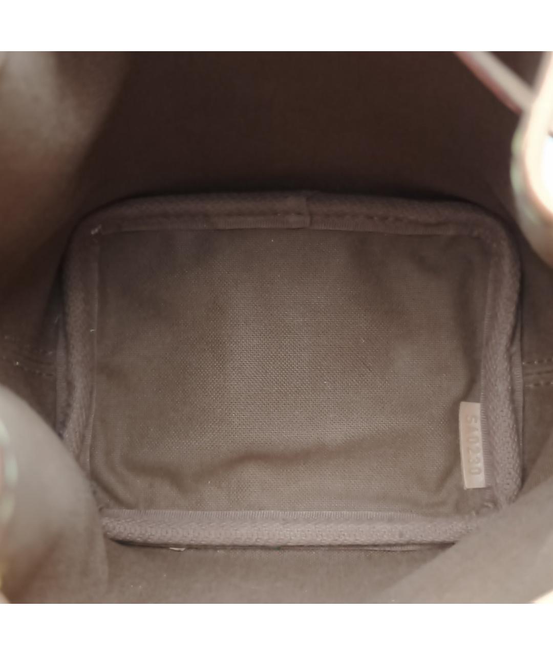 LOUIS VUITTON Коричневая кожаная сумка через плечо, фото 7