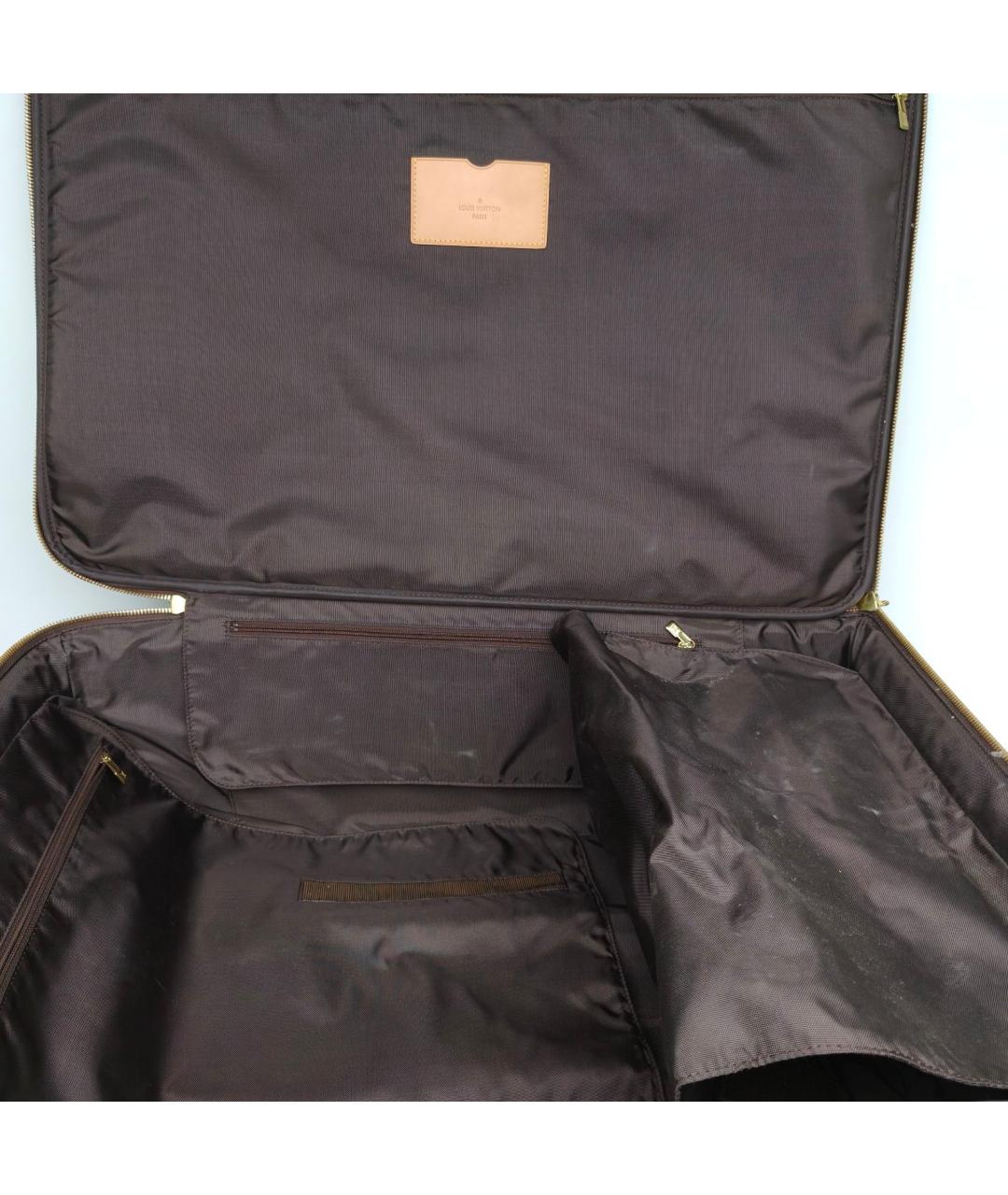 LOUIS VUITTON Коричневый чемодан, фото 6