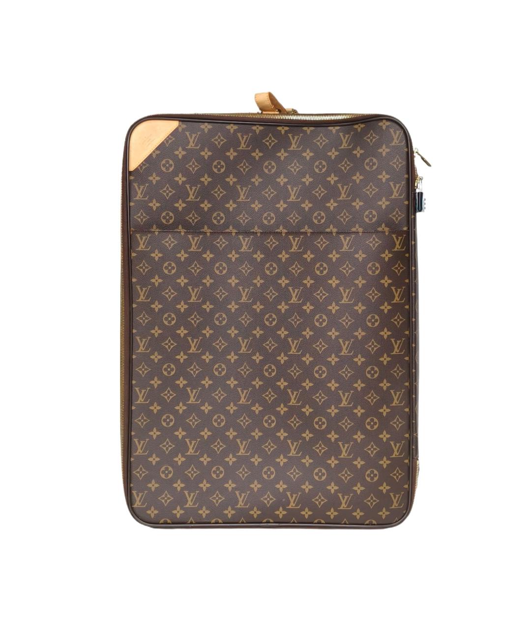 LOUIS VUITTON Коричневый чемодан, фото 10