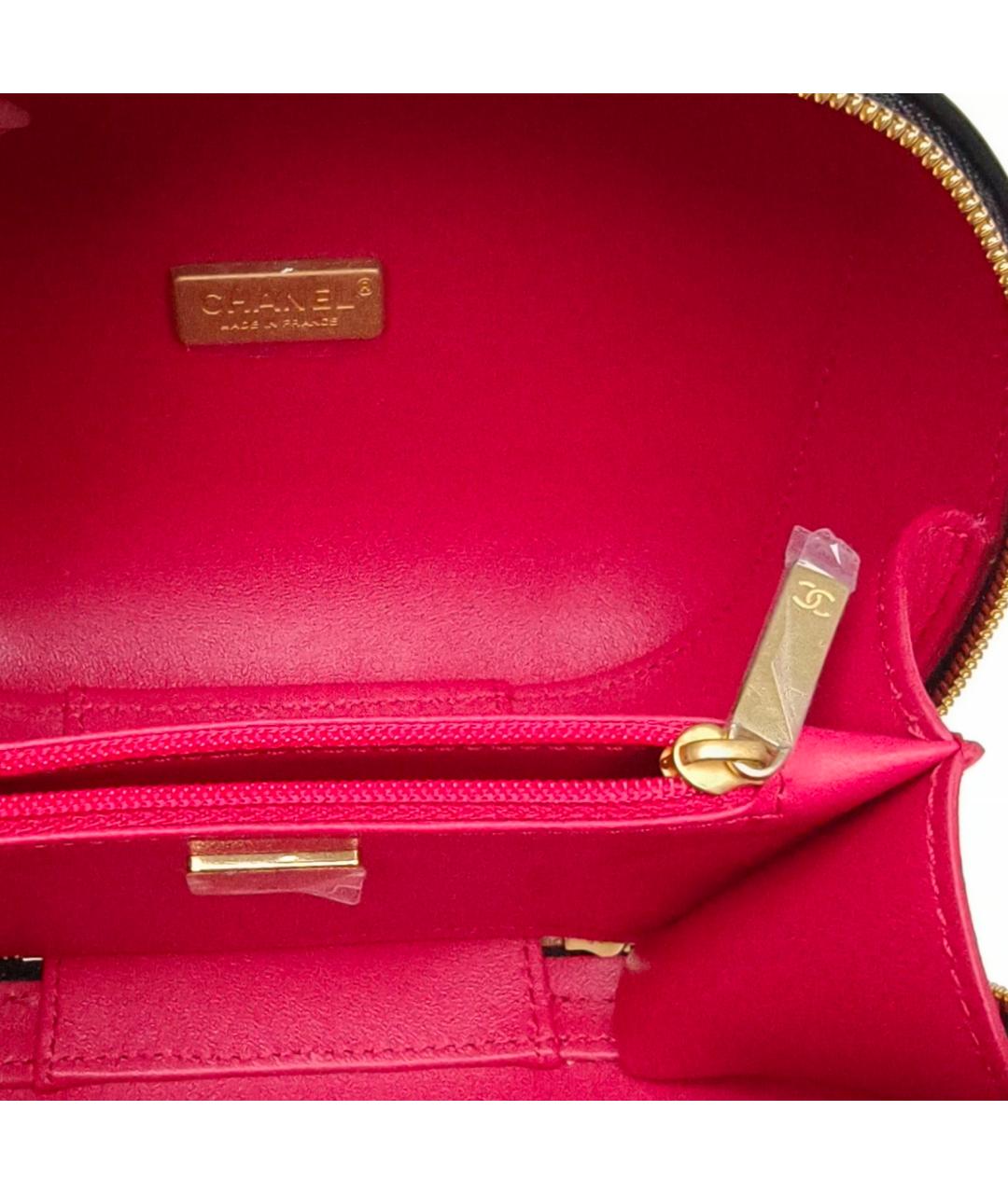 CHANEL Черная кожаная сумка через плечо, фото 8