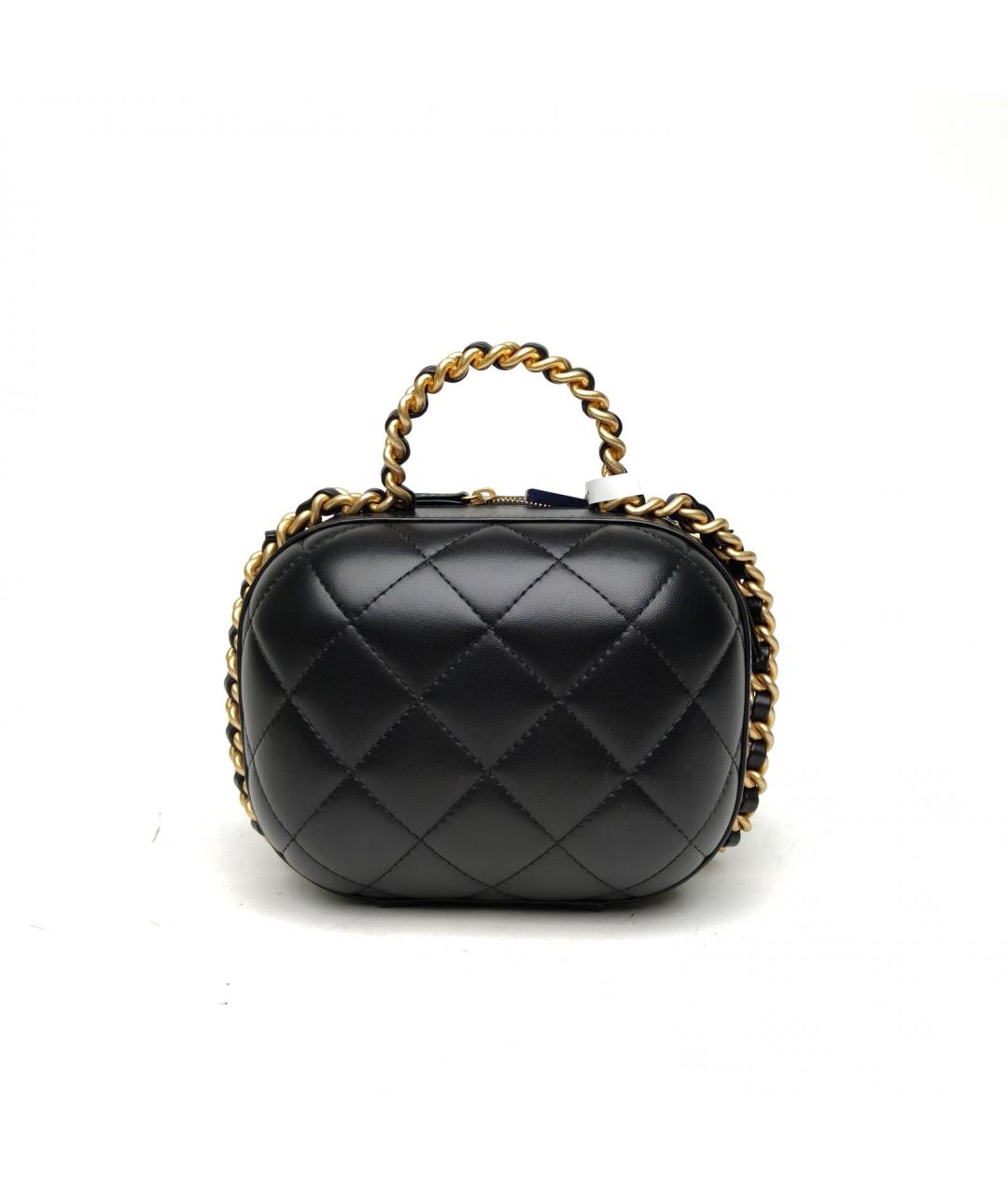 CHANEL Черная кожаная сумка через плечо, фото 4