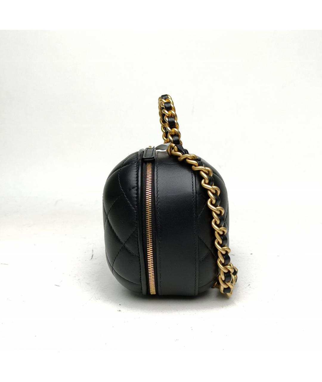CHANEL Черная кожаная сумка через плечо, фото 3