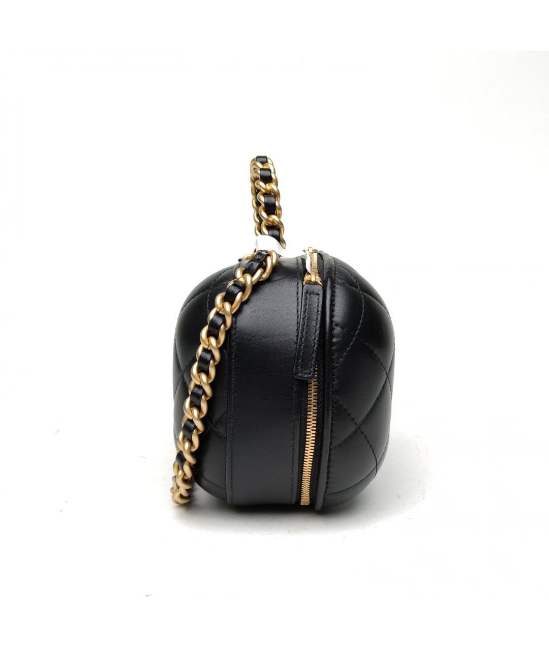 CHANEL Черная кожаная сумка через плечо, фото 5