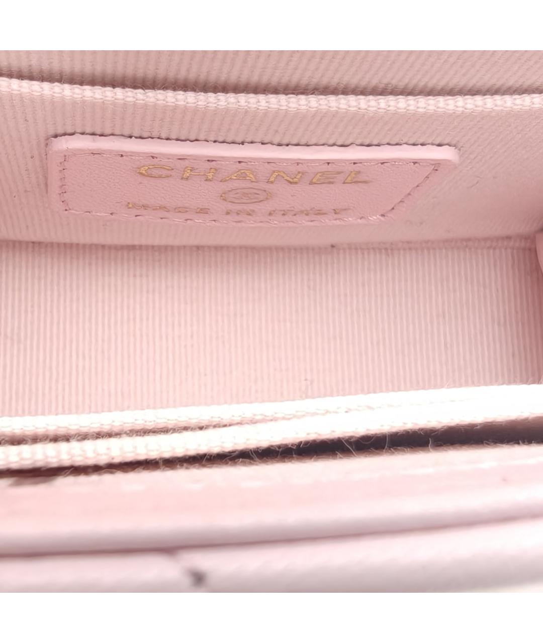 CHANEL Розовая кожаная сумка через плечо, фото 7