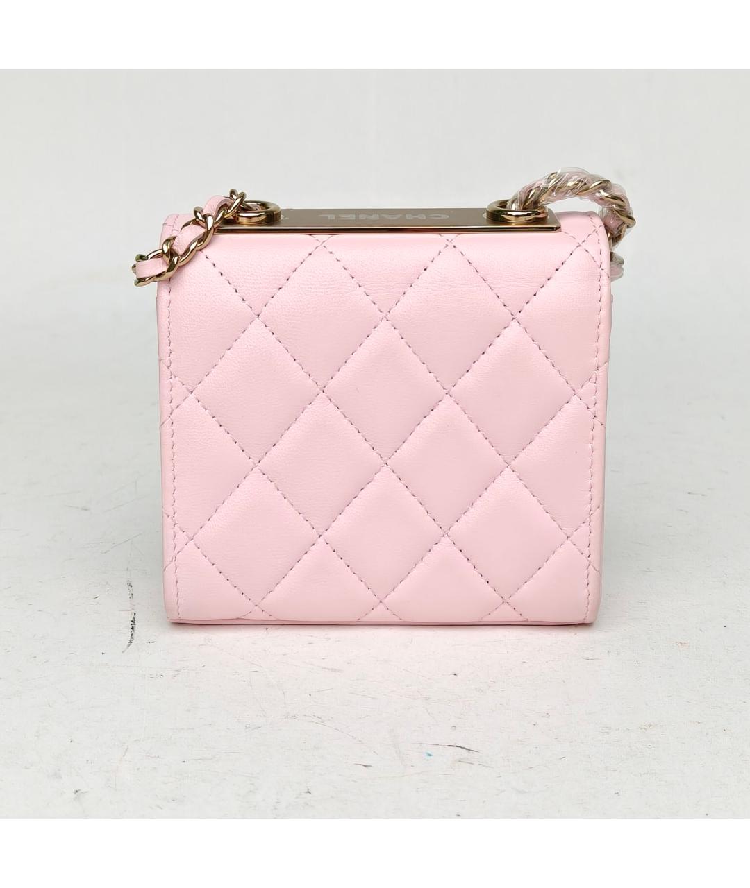 CHANEL Розовая кожаная сумка через плечо, фото 4