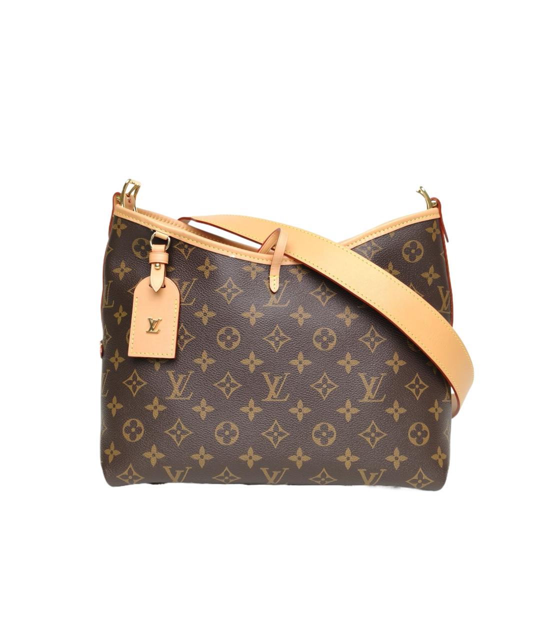 LOUIS VUITTON Коричневая кожаная сумка через плечо, фото 10