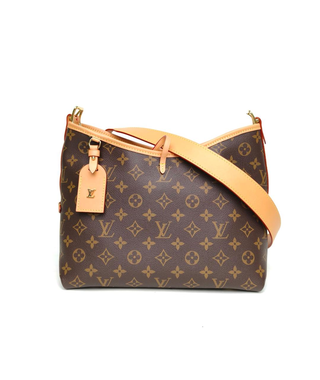 LOUIS VUITTON Коричневая кожаная сумка через плечо, фото 2