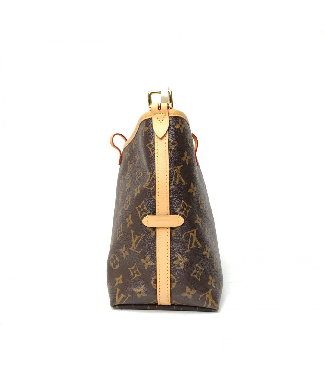 LOUIS VUITTON Коричневая кожаная сумка через плечо, фото 3