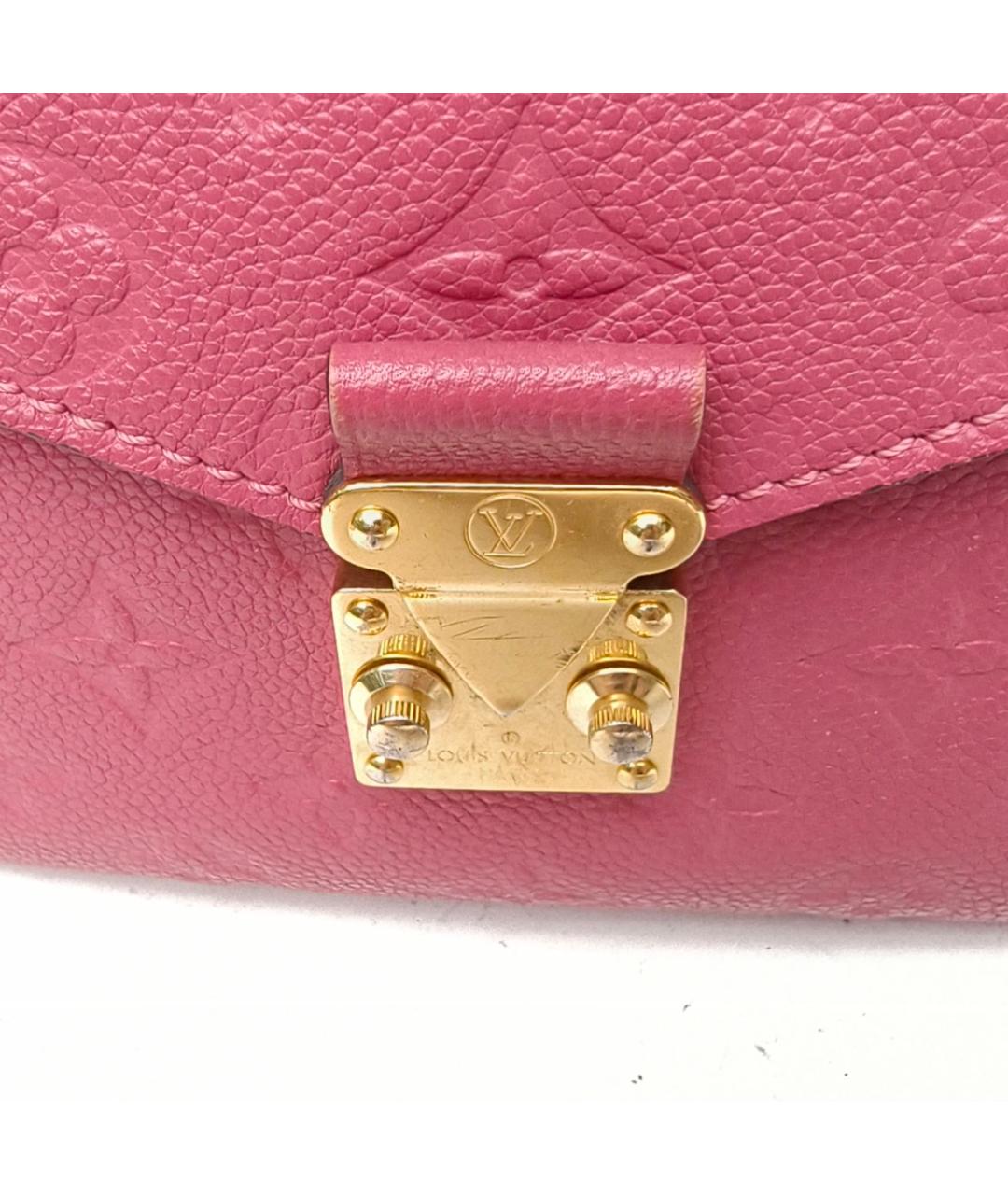 LOUIS VUITTON Розовая кожаная сумка через плечо, фото 7