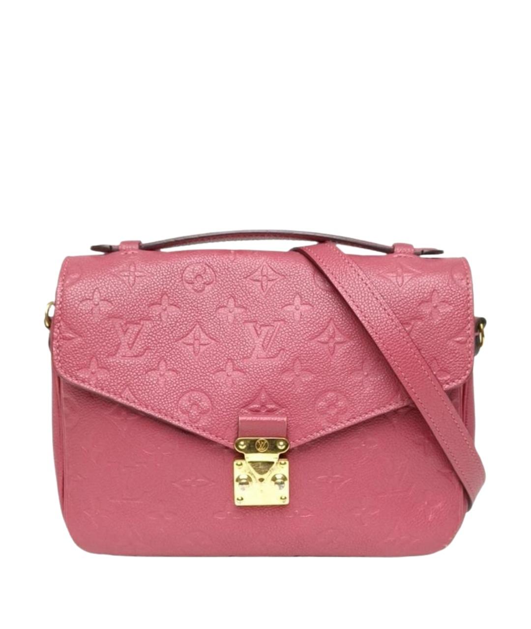 LOUIS VUITTON Розовая кожаная сумка через плечо, фото 1