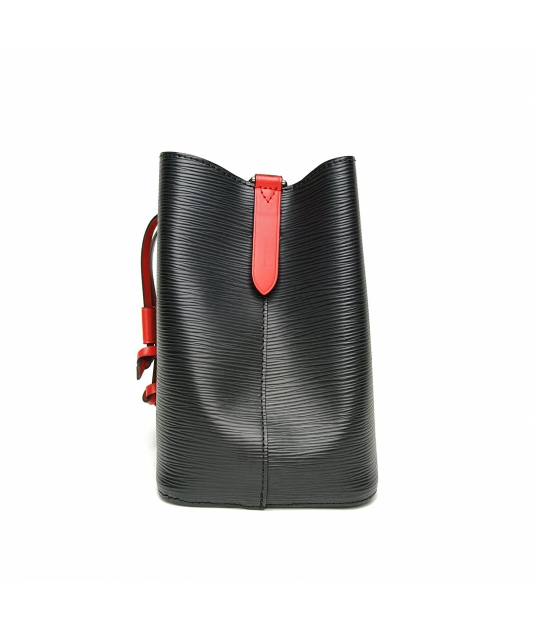 LOUIS VUITTON Черная кожаная сумка через плечо, фото 3