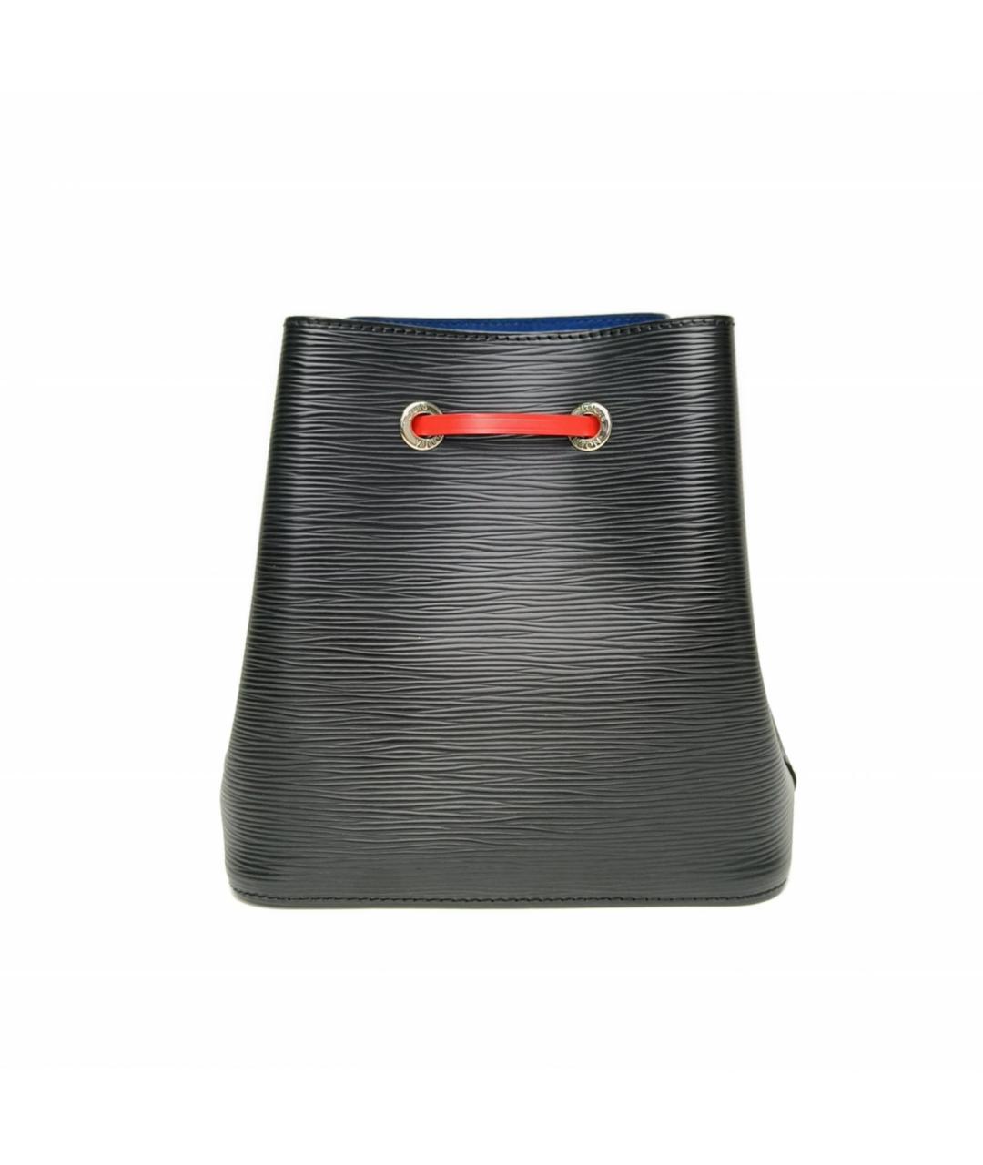 LOUIS VUITTON Черная кожаная сумка через плечо, фото 4