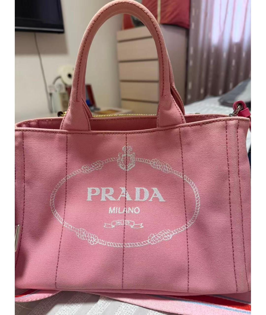 PRADA Розовая сумка через плечо, фото 7