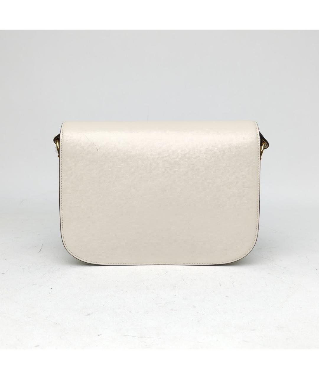 GUCCI Белая кожаная сумка через плечо, фото 4