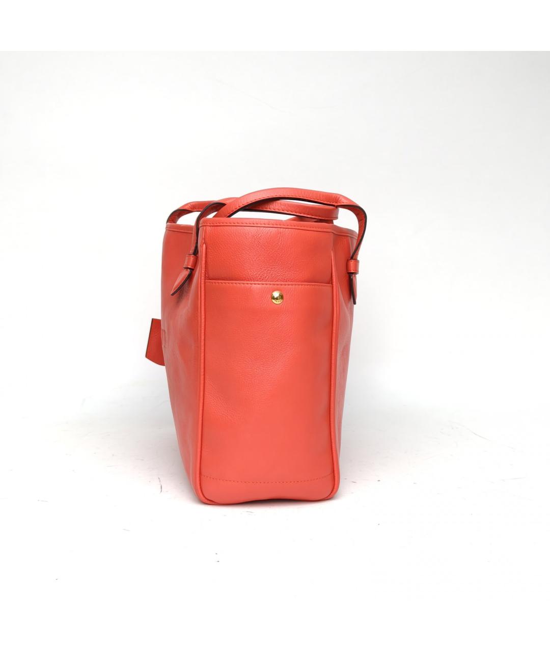 LOEWE Коралловая кожаная сумка через плечо, фото 3