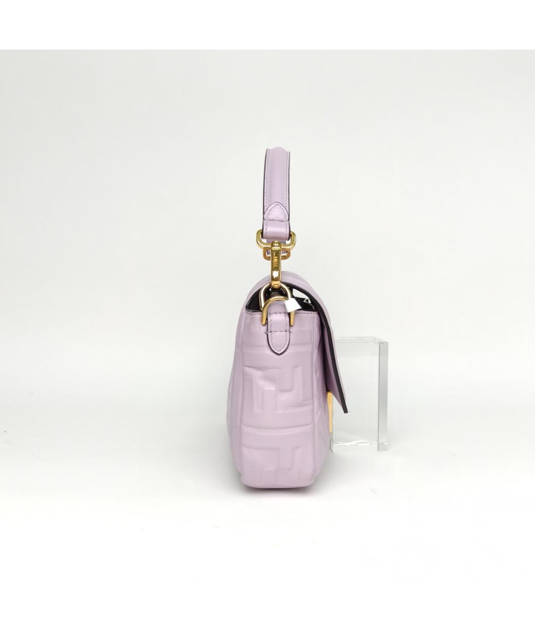 FENDI Фиолетовая кожаная сумка через плечо, фото 5