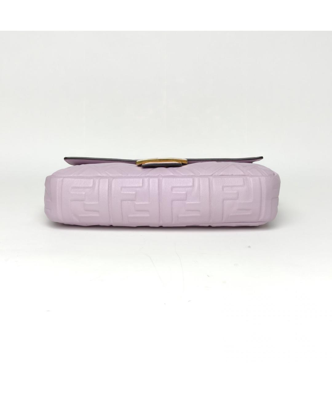 FENDI Фиолетовая кожаная сумка через плечо, фото 6
