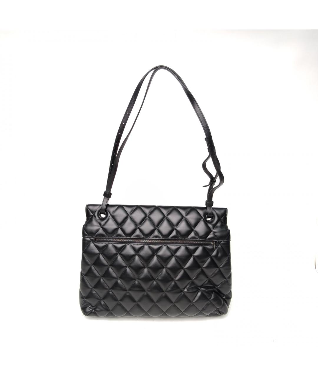 BALENCIAGA Черная кожаная сумка с короткими ручками, фото 4