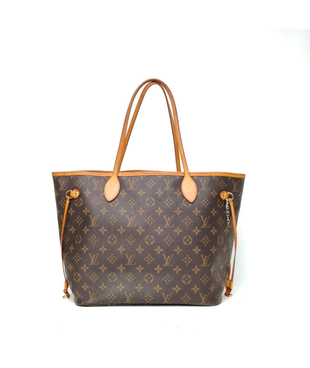 LOUIS VUITTON Коричневая кожаная сумка тоут, фото 4