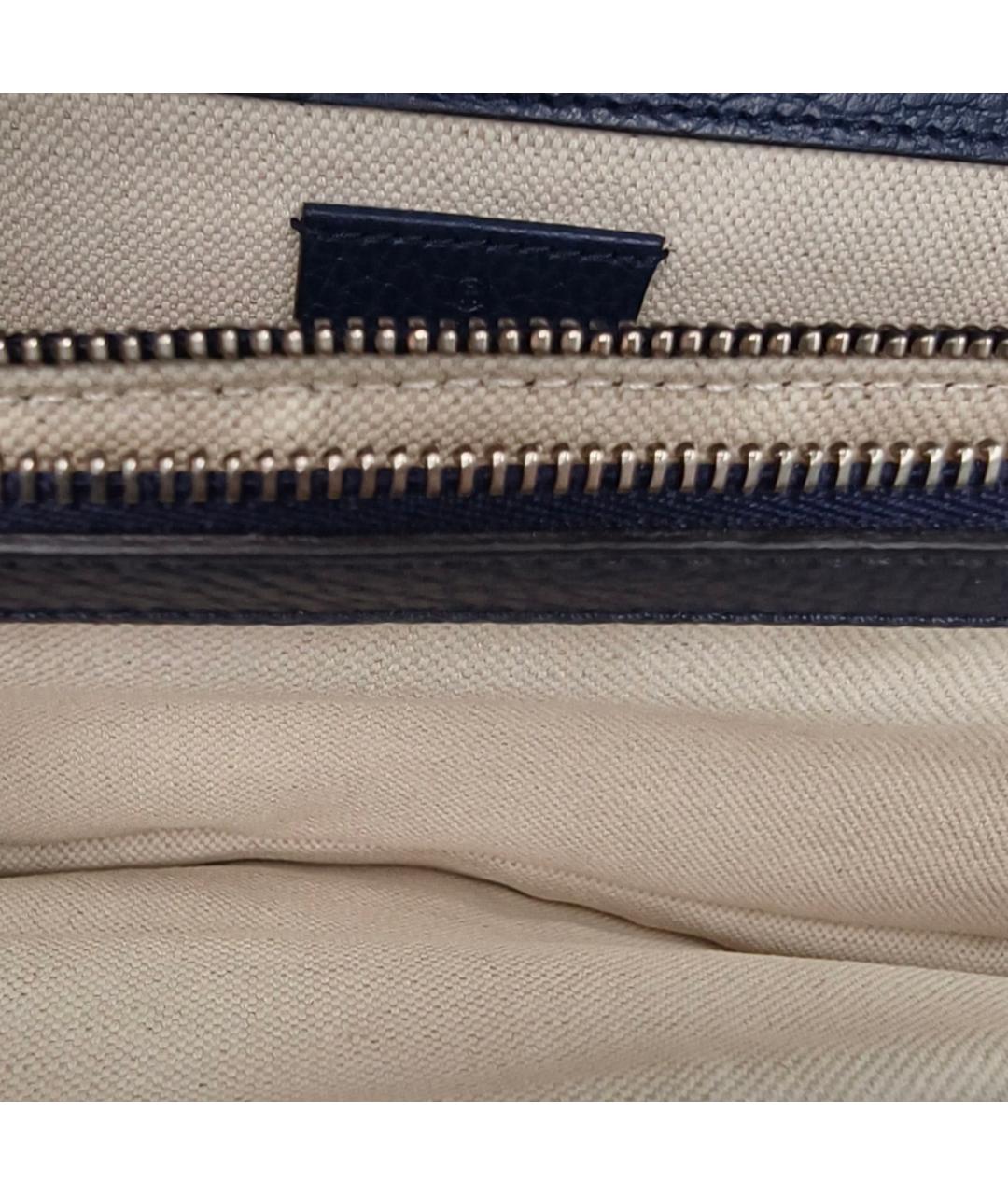 GUCCI Синяя кожаная сумка через плечо, фото 7