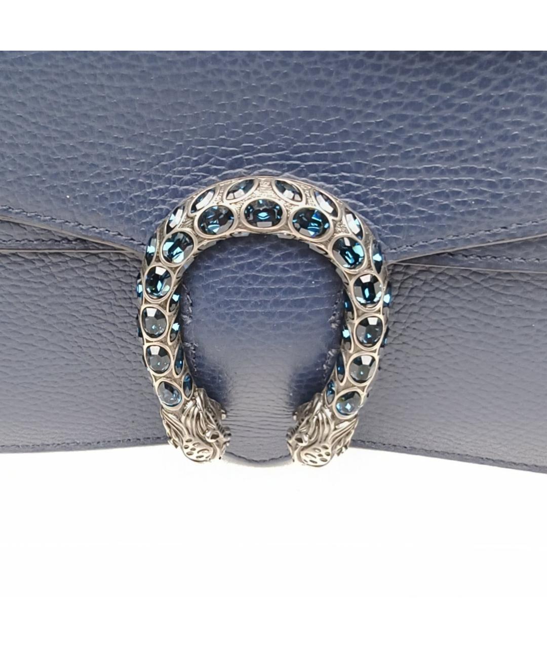 GUCCI Синяя кожаная сумка через плечо, фото 8